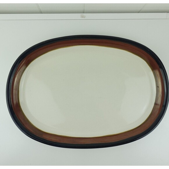 Mikasa Potter Art Oval Serving Platter Pattern Fire Song 15" Ben Seibel Design - Picture 1 of 8